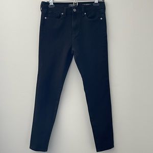 Banana Republic black high rise skinny jeans